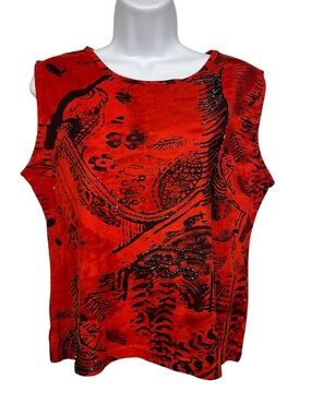 Nikki beaded tank size large